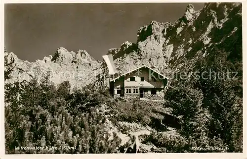 AK / Ansichtskarte  Mittenwalderhuette_1519m_Garmisch im Karwendelgebirge 