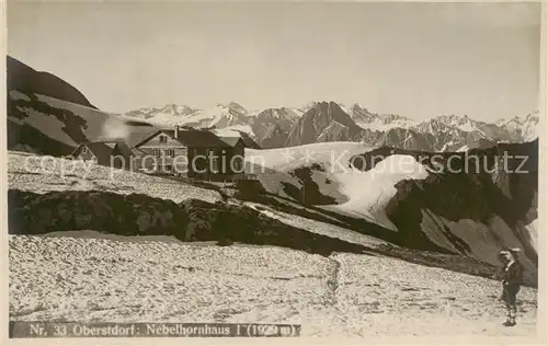 AK / Ansichtskarte  Oberstdorf Nebelhornhaus Oberstdorf