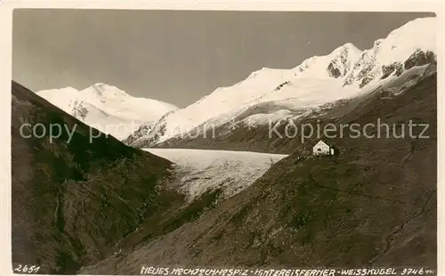 AK / Ansichtskarte  Hochjochhospiz_AT Hintereisferner Weiskugel 