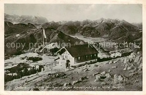 AK / Ansichtskarte  Hochgernhaus_1560m_Marquartstein mit Kaisergebirge und Hohe Tauern 