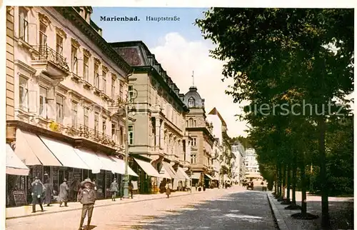 AK / Ansichtskarte  Marienbad_Tschechien_Boehmen Hauptstrasse Marienbad_Tschechien