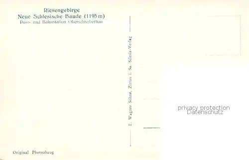 AK / Ansichtskarte 73818266 Riesengebirge_Schlesischer_Teil Neue Schlesische Baude 