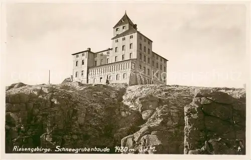 AK / Ansichtskarte  Riesengebirge_Schlesischer_Teil Schneegrubenbaude 