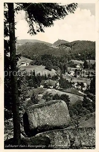 AK / Ansichtskarte  Hain__Giersdorf_Riesengebirge_Podgorzy_PL Blick zum Kynast 