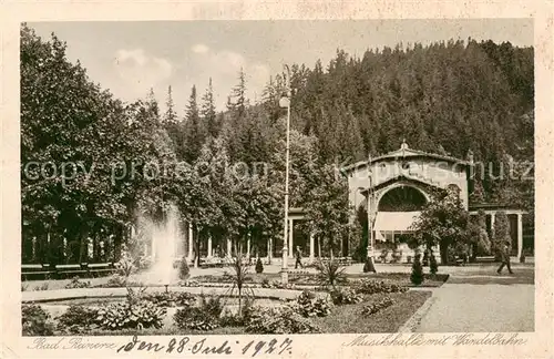 AK / Ansichtskarte  Bad_Reinerz_Duszniki-Zdrój_PL Musikhalle mit Wandelbahn 