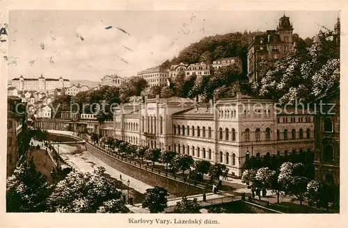 AK / Ansichtskarte  Karlovy_Vary_Karlsbad Lazensky dum 