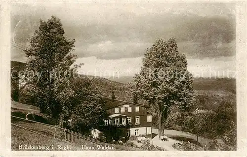 AK / Ansichtskarte  Brueckenberg_Krummhuebel_Riesengebirge_PL Haus Waldau 