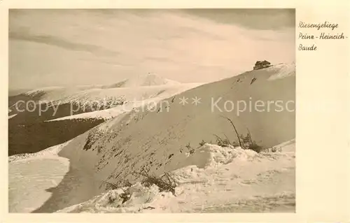 AK / Ansichtskarte 73818312 Riesengebirge_Schlesischer_Teil Prinz Heinrich Baude 