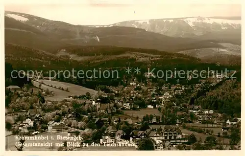 AK / Ansichtskarte  Krummhuebel_Karpacz_Riesengebirge_PL Panorama mit Blick zu den Teichraendern 