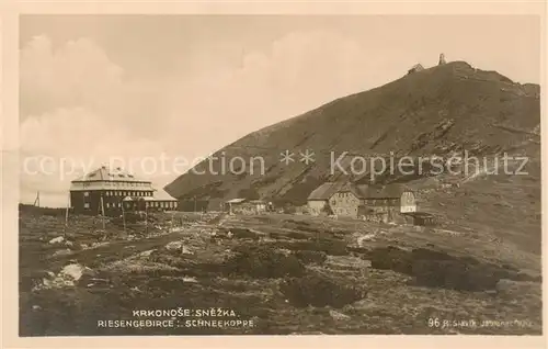 AK / Ansichtskarte  Riesengebirge_Schlesischer_Teil Schneekoppe 