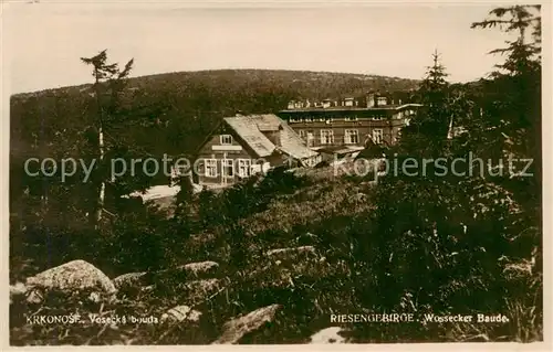 AK / Ansichtskarte  Riesengebirge_Schlesischer_Teil Wossecker Baude 