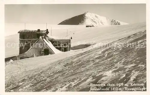 AK / Ansichtskarte 73818381 Riesengebirge_Schlesischer_Teil Rennerbaude 