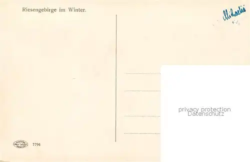 AK / Ansichtskarte 73818385 Riesengebirge_Schlesischer_Teil Adolfbaude im Winter 