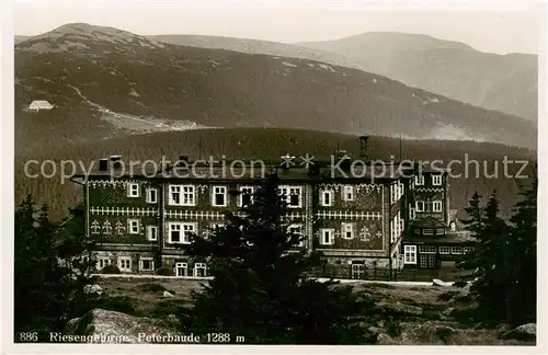 AK / Ansichtskarte  Riesengebirge_Schlesischer_Teil Peterbaude 