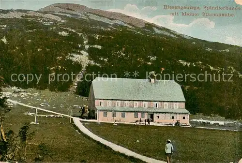 AK / Ansichtskarte  Riesengebirge_Schlesischer_Teil Spindlerbaude mit kleiner Sturmhaube 