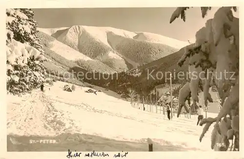 AK / Ansichtskarte  St_Peter_Riesengebirge_Svaty_Petr_CZ Winterpanorama 