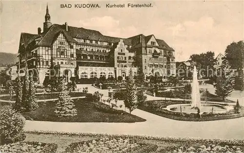 AK / Ansichtskarte 73818405 Bad_Kudowa_Kudowa-Zdroj_Niederschlesien_PL Kurhotel Fuerstenhof 