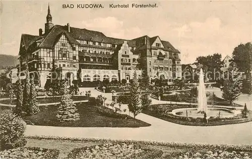 AK / Ansichtskarte  Bad_Kudowa_Kudowa-Zdroj_Niederschlesien_PL Kurhotel Fuerstenhof 