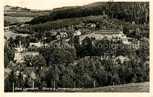 AK / Ansichtskarte  Bad_Landeck_Schlesien_PL Hindenburgheim Panorama 