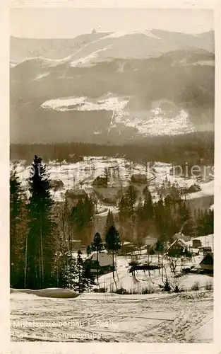 AK / Ansichtskarte  Mittel-Schreiberhau_Szklarska_Poreba_Riesengebirge_PL Blick auf die Schneegruben Feldpost 