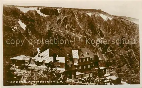 AK / Ansichtskarte  Riesengebirge_Schlesischer_Teil Die Hampelbaude 