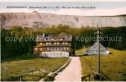 AK / Ansichtskarte  Schreiberhau_Szklarska_Poreba_Riesengebirge_PL Schlingelbaude Blick nach der Prinz Heinriche-Baude Silesia Karte Nr. 9 B 