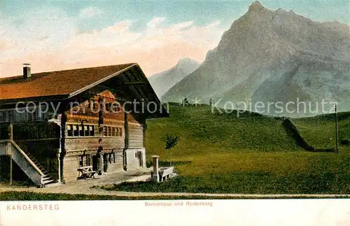 AK / Ansichtskarte Kandersteg_BE Bernerhaus und Rinderberg Berner Alpen Kandersteg_BE