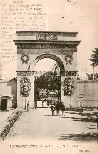 AK / Ansichtskarte Rochefort_sur_Mer_17_Charente Maritime L Arsenal Porte du Soleil 