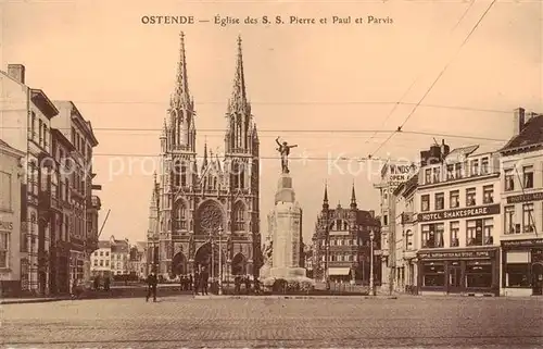 AK / Ansichtskarte 73818516 Ostende_Oostende Eglise des S.S. Pierre et Paul et Parvis Série X No. 25 