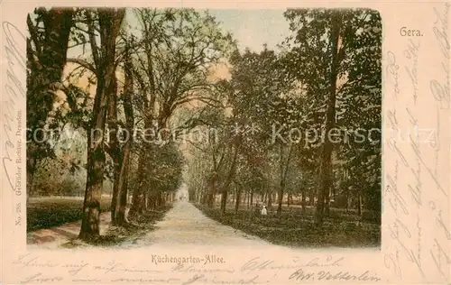 AK / Ansichtskarte  Gera Kuechengarten-Allee Gera