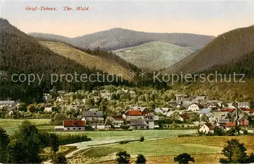 AK / Ansichtskarte  Gross-Tabarz_Grosstabarz Panorama Thueringer Wald 