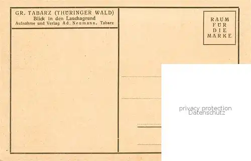 AK / Ansichtskarte  Gross-Tabarz_Grosstabarz Panorama Blick in den Lauchagrund 