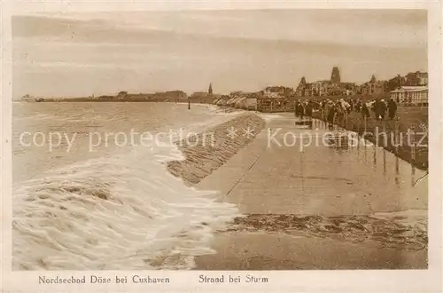 AK / Ansichtskarte  Doese Strand bei Sturm Doese