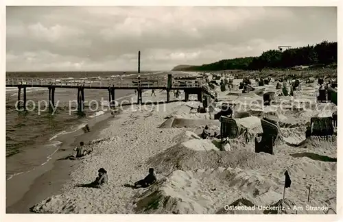 AK / Ansichtskarte  ueckeritz_Ueckeritz_Usedom Strand Ostseebad 