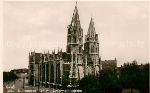 AK / Ansichtskarte  Muehlhausen__Thueringen Untermarktskirche 