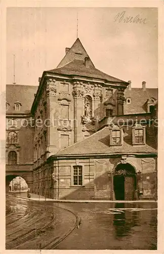 AK / Ansichtskarte  Breslau_Niederschlesien Kaiserthor mit Universitaet Breslau_Niederschlesien