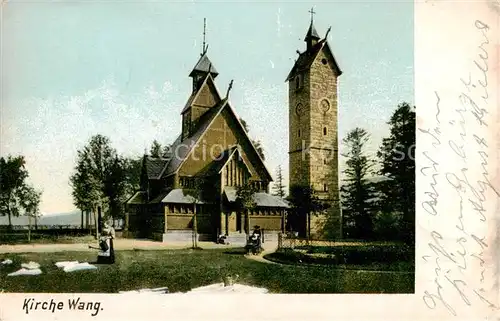 AK / Ansichtskarte 73818635 Brueckenberg_Krummhuebel_Riesengebirge_PL Kirche Wang 