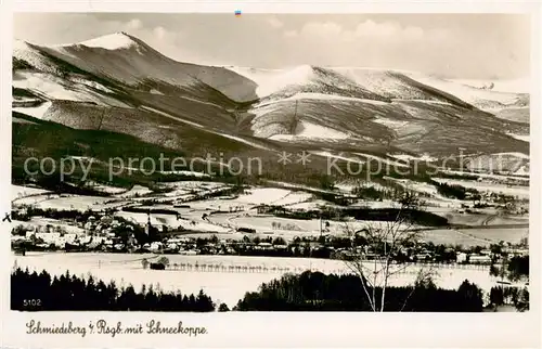 AK / Ansichtskarte  Schmiedeberg_Riesengebirge_Smideberk_Kovarska_CZ Panorama mit Schneekoppe 