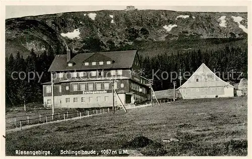 AK / Ansichtskarte 73818642 Riesengebirge_Schlesischer_Teil Schlingelbaude 