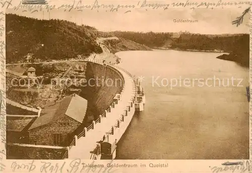 AK / Ansichtskarte  Goldentraum_Zlotniki_Lubanskie_PL Talsperre Goldentraum im Queistal 