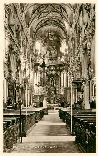 AK / Ansichtskarte  Glatz_Klodzko_Niederschlesien_PL Inneres der Pfarrkirche 