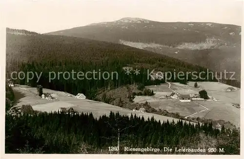 AK / Ansichtskarte  Riesengebirge_Schlesischer_Teil Die Leiterbauden 