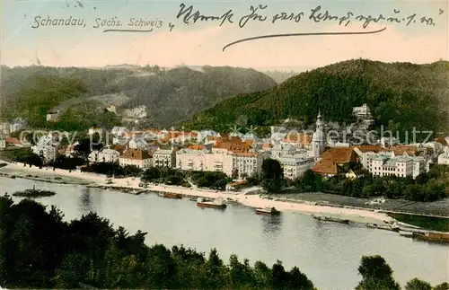 AK / Ansichtskarte  Schandau_Bad Panorama Schandau_Bad