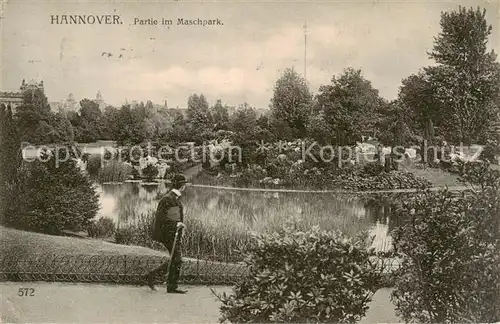 AK / Ansichtskarte  Hannover Partie im Maschpark Hannover