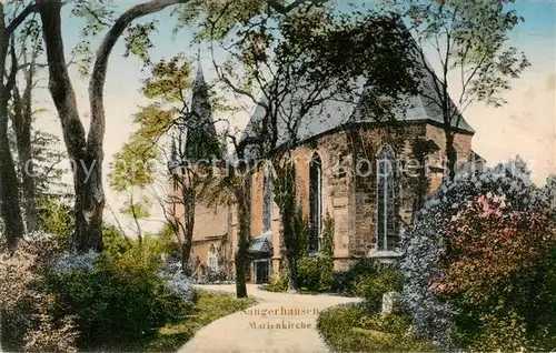 AK / Ansichtskarte  Sangerhausen_Suedharz Marienkirche Feldpost Sangerhausen Suedharz