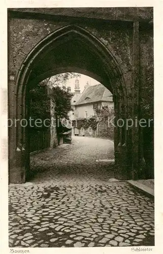 AK / Ansichtskarte  Bautzen Schlosstor Bautzen