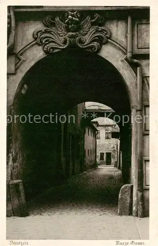 AK / Ansichtskarte  Bautzen Kurze Gasse Bautzen