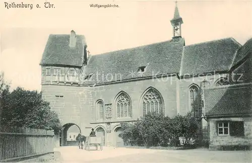 AK / Ansichtskarte  Rothenburg__Tauber Wolfgangskirche 