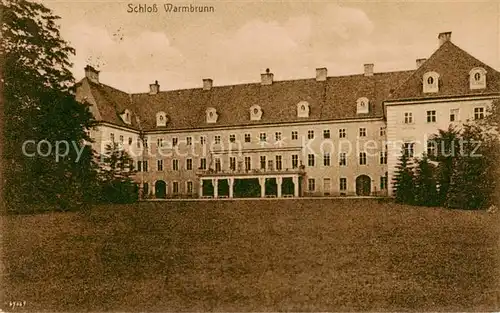 AK / Ansichtskarte 73818812 Bad_Warmbrunn_Cieplice_Slaskie-Zdroj_Jelenia-Gora Schloss Warmbrunn 