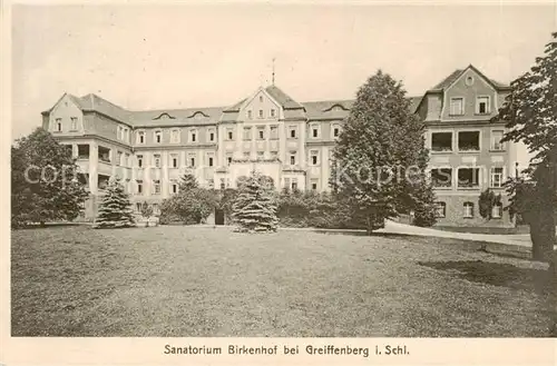 AK / Ansichtskarte 73818818 Greiffenberg_Lwowek_Slaski_Schlesien_PL Sanatorium Birkenhof 